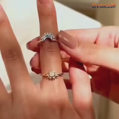 Anillo Eclipse Sol & Luna 2 en 1